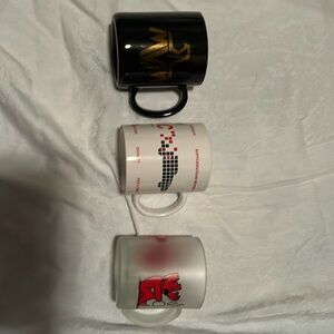 Set of 3 coffee mugs